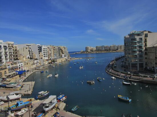 Blick am Morgen vom Hotel