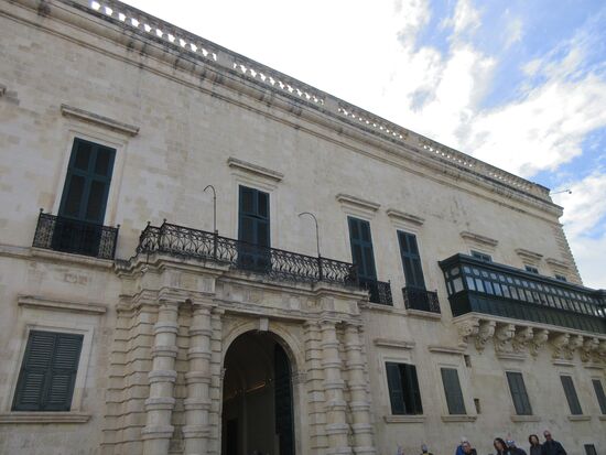 Eines der schönen palastähnlichen Häuser