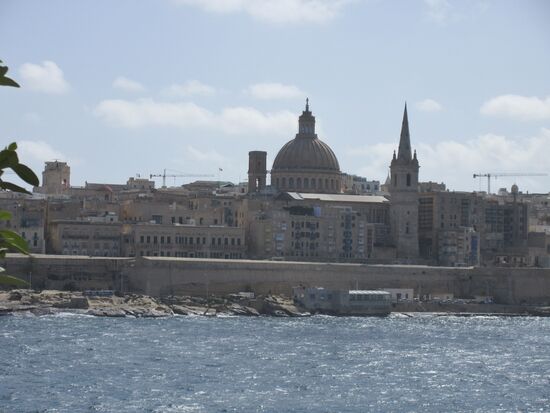 Blick auf Valletta von Sliema aus