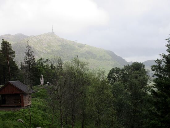 Blick auf den Ulriken Berg