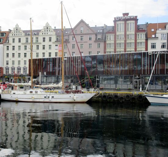 Blick auf die Markthalle