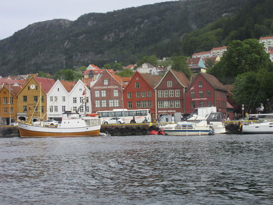 Blick auf Bryggen