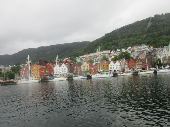 Blick auf Bryggen