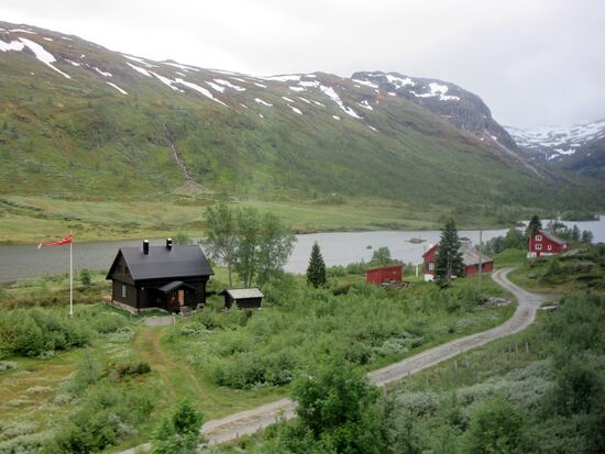 Kleiner Ort am Fluss