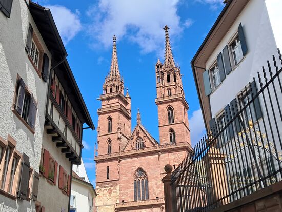 Blick zurück aufs Basler Münster