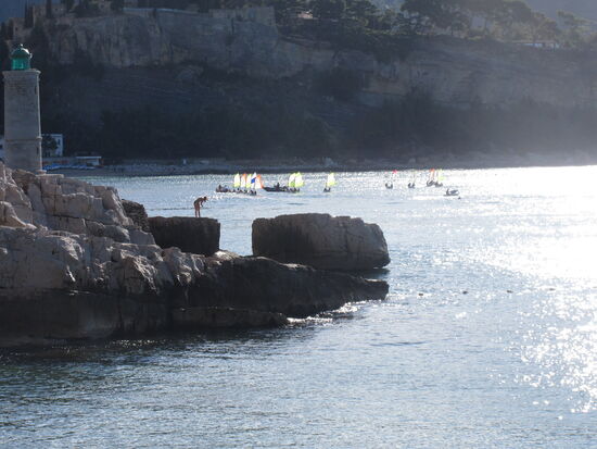 Blick auf die Jollen