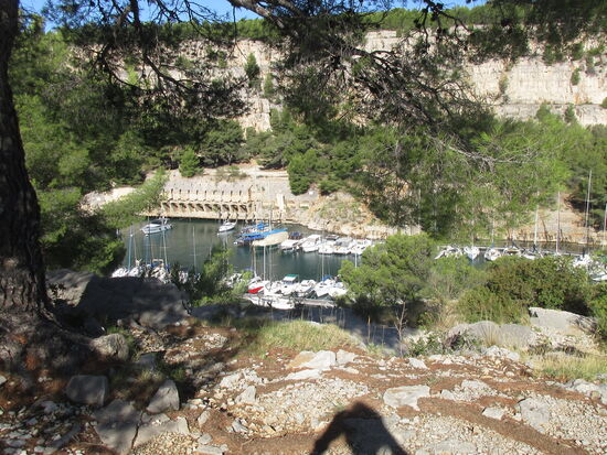 Schöner Blick auf Port Miou