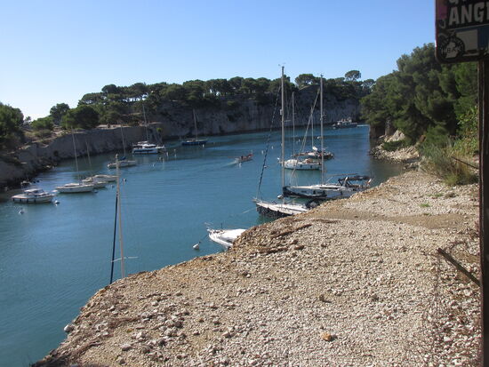 Die Calanque wird breiter