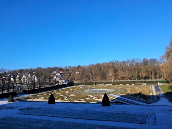 Der Schlossgarten im Winter