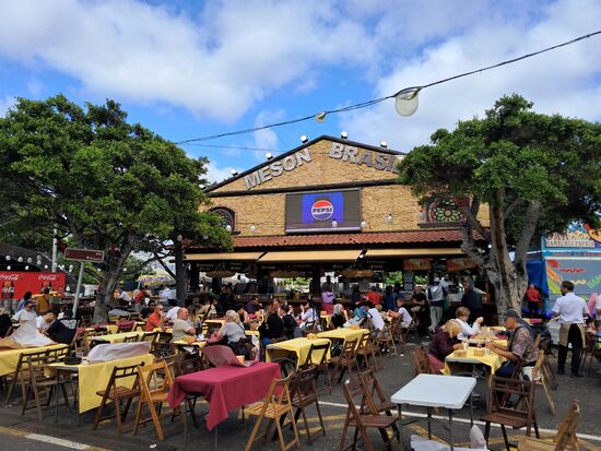 Restaurant während Karneval