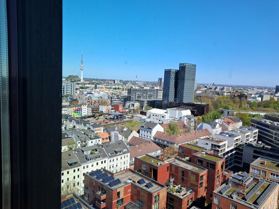 Sicht bis zum Fernsehturm