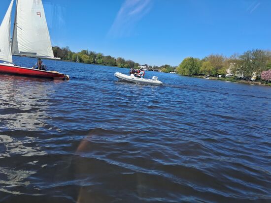 Wassersport auf der Aussenalster
