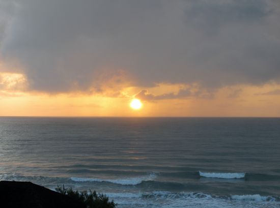 Morgentlicher Blick aus dem Fenster