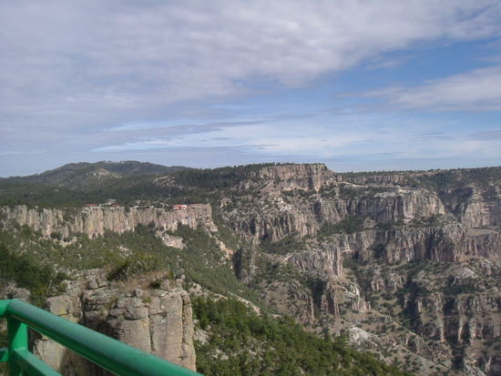 Blick von der Plattform bei der Suspension Bridge