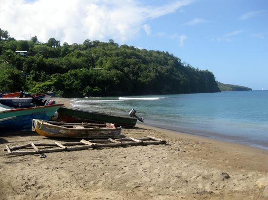 Strand in Anse La Raye