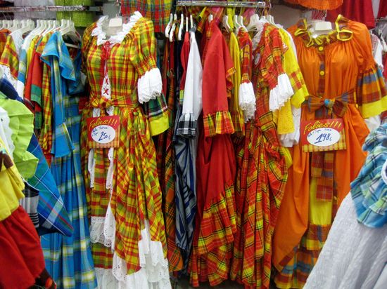 Bunte karibische Mode