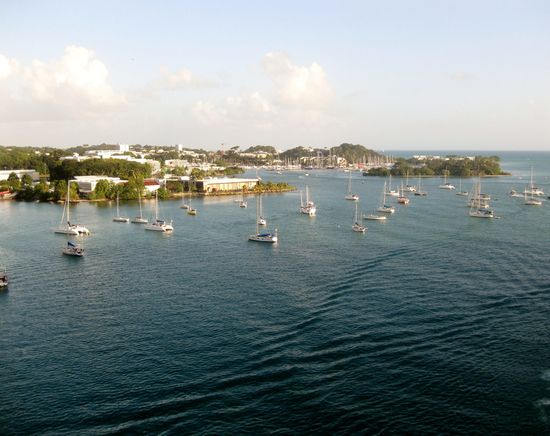 Auslaufen von Guadeloupe