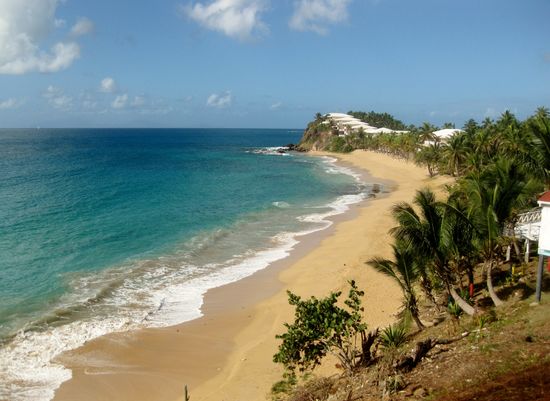 Am Ende der Bucht ein Luxushotel