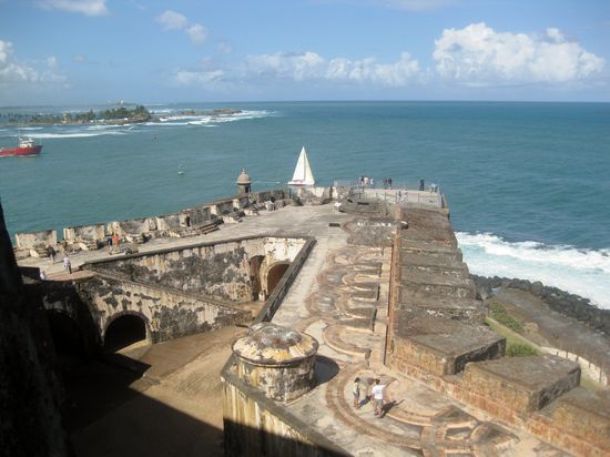 Der Innenhof von oben