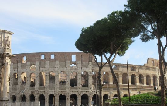 Blick aufs Colosseum