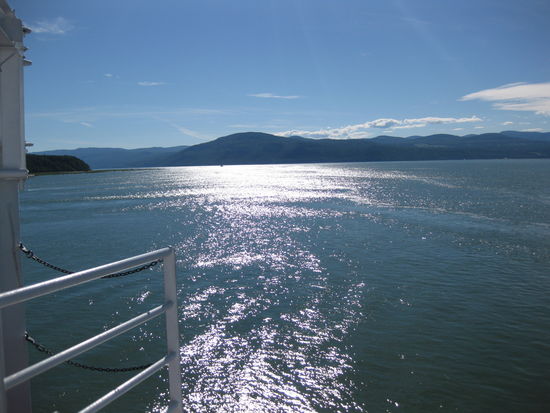 Fahrt auf dem St. Lorenzstrom