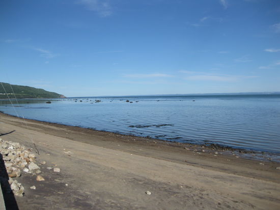 Strand am grossen Strom