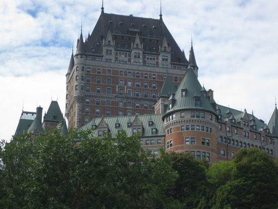 Blick von der Unterstadt auf Château Frontenac