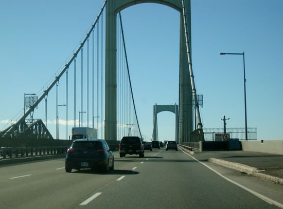 Auf der Hängebrücke