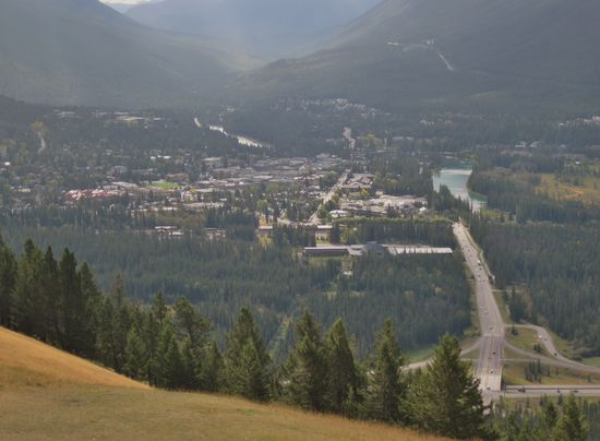 Blick auf Banff