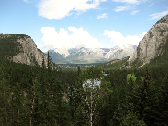 Blick auf Bow River Valley