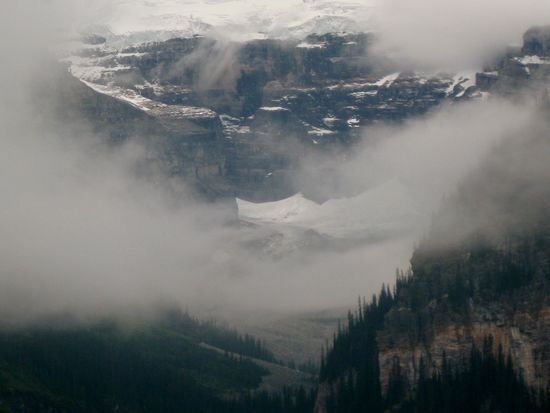 Schlechtes Wetter in den Bergen