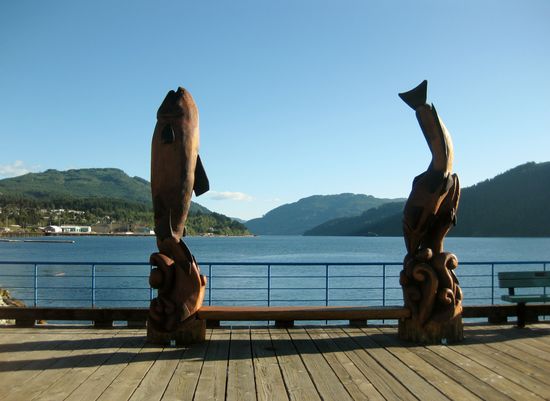 Schnitzereien der First Nation