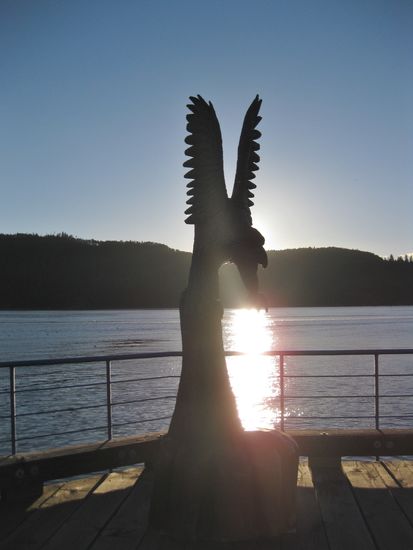 Schnitzerei der First Nation