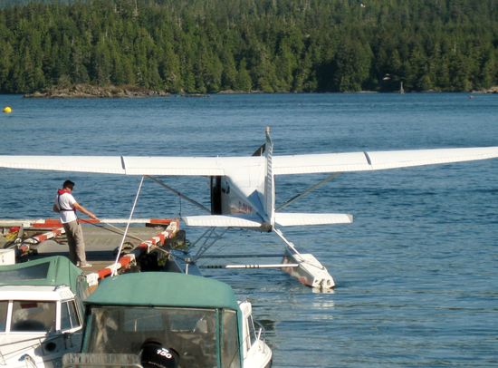 "Unser" Pilot mit dem Wasserflugzeug