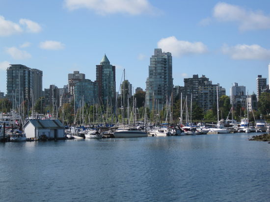 Blick auf Downtown und Yachthafen