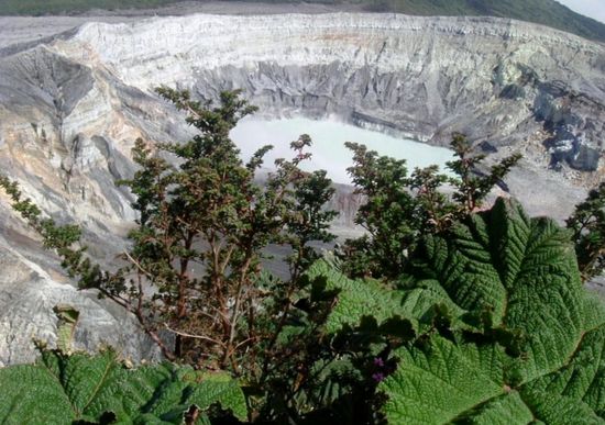 Vulkan und schöne Vegetation