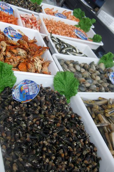 Leckere Meeresfrüchte