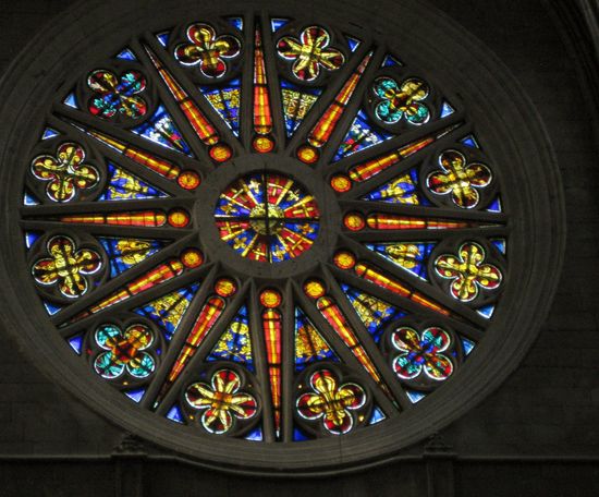Fensterrose in der Kathedrale