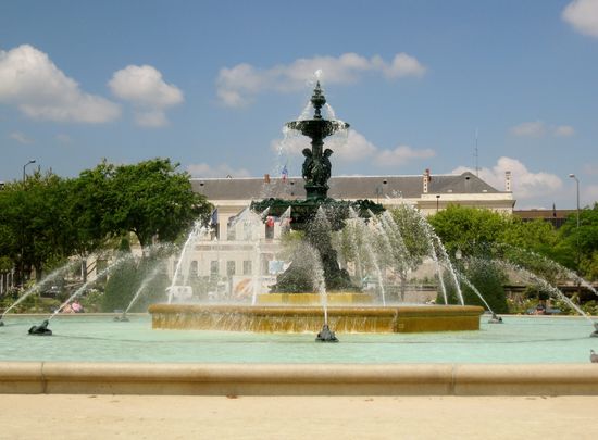 Springbrunnen im Jardin du Mail