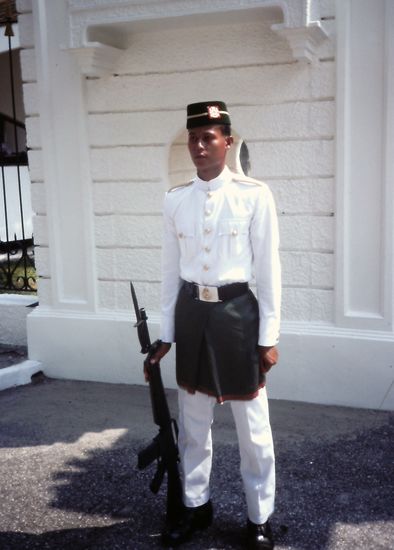 Wachsoldat beim King's Palace