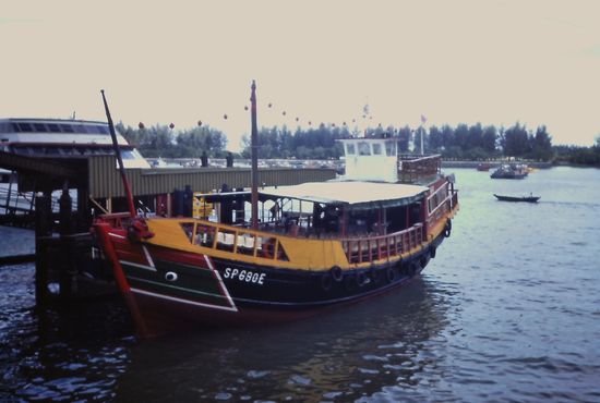 Chinesische Dschunke  für Dinner-Cruise