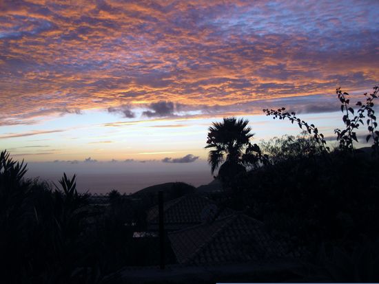 Und der gleiche Blick beim Sonnenuntergang