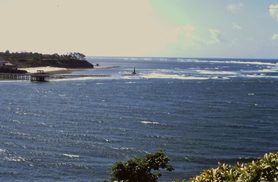 Blick vom Fort aufs Meer