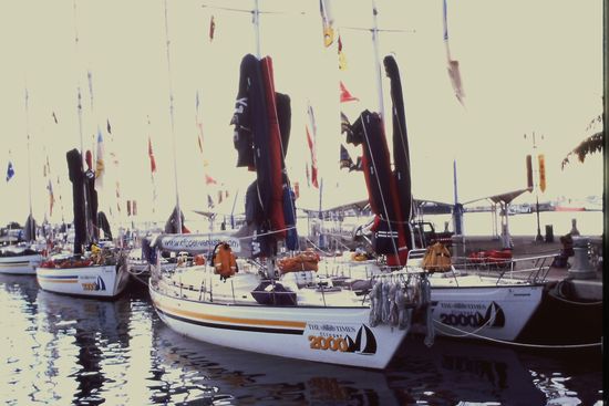 Segelboote der Clipper Regatta
