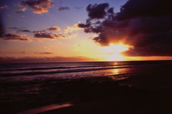 Sonnenuntergang in Saint-Gilles-les-Bains