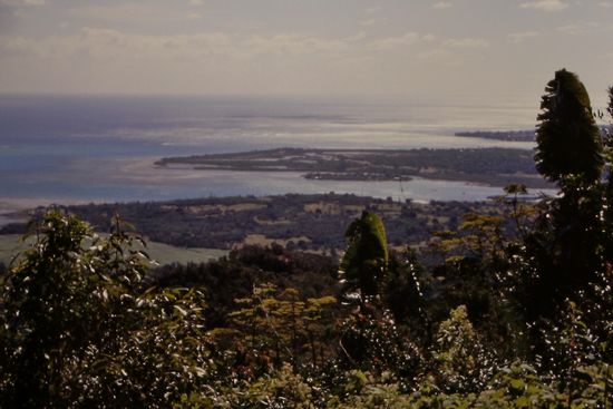 Blick auf die Küste