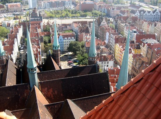 Über den Dächern von Danzig