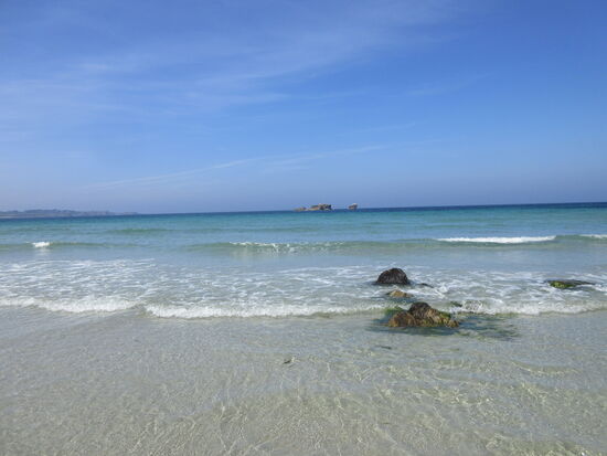 Blick auf "Les Sept Iles"