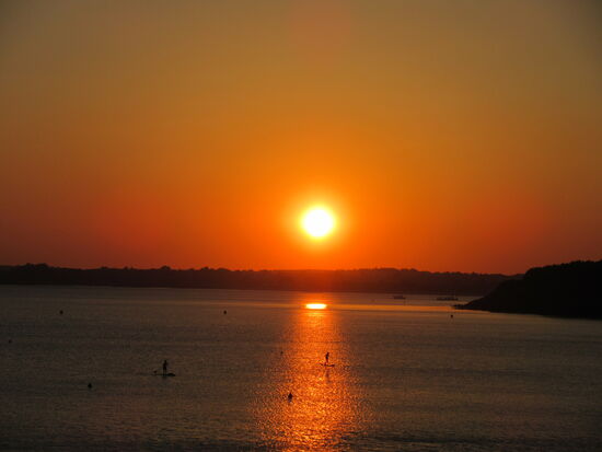 Sonnenuntergang vom Hotel aus gesehen