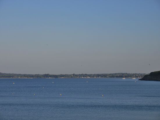 Blick vom Hotel auf die Bucht